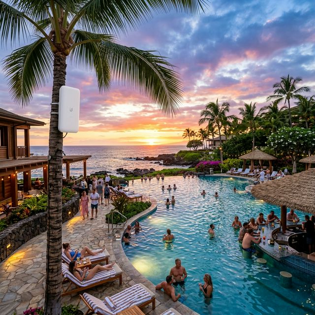 High-Density WiFi for Resorts: Supporting 1000+ Simultaneous Guests