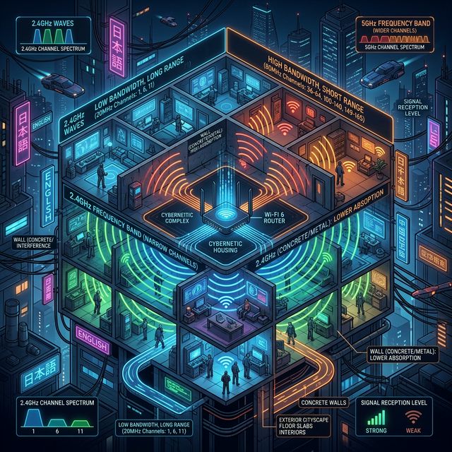 2.4GHz vs 5GHz vs 6GHz: Choosing the Right Band for Each Environment