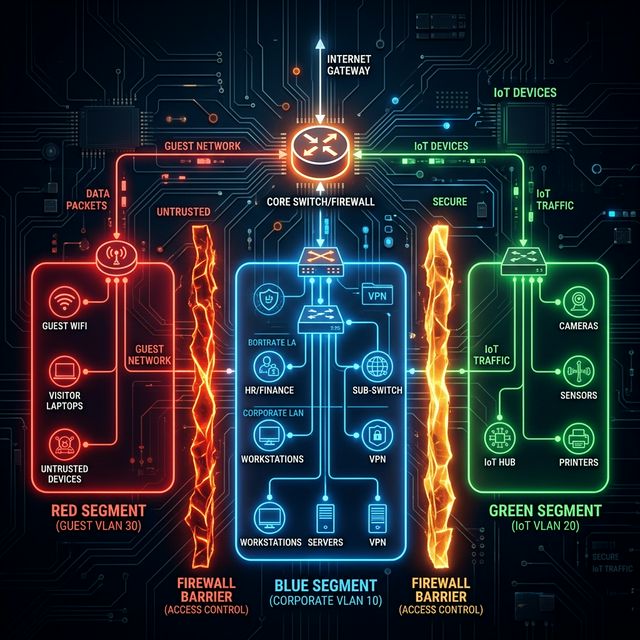 Enterprise VLAN Segmentation: Isolating Traffic to Contain Breaches