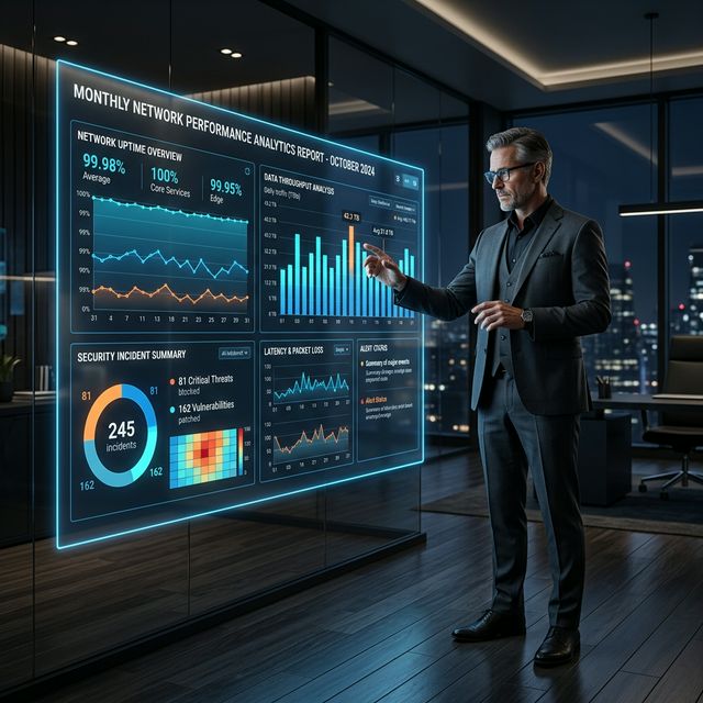 Monthly Executive Reports: Full Visibility into Your Network Infrastructure